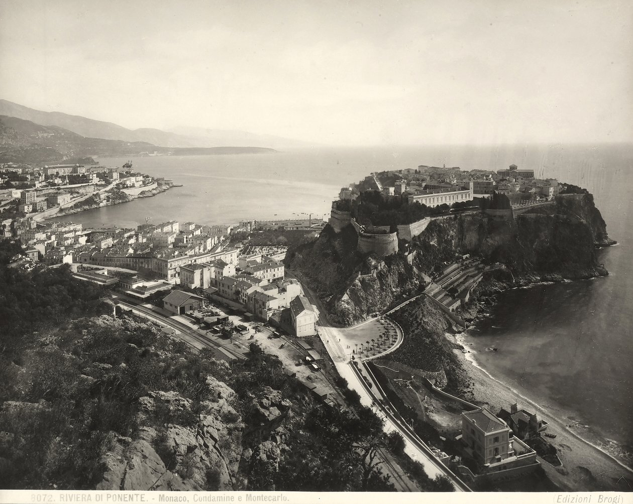 Panoramaudsigt over Monaco af Giacomo Brogi