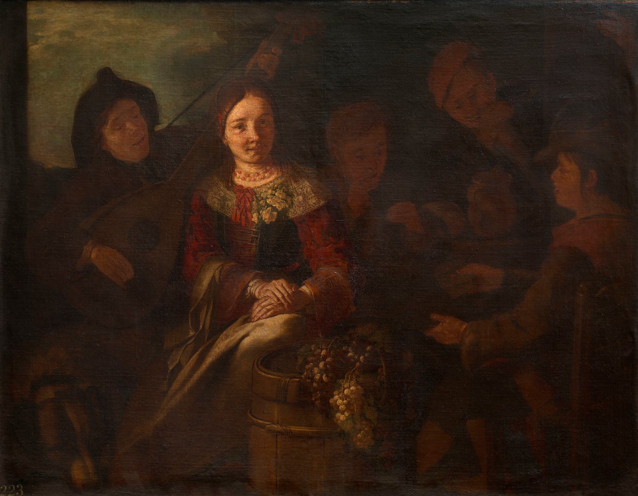 En bondegruppe af Giacomo Francesco Cipper