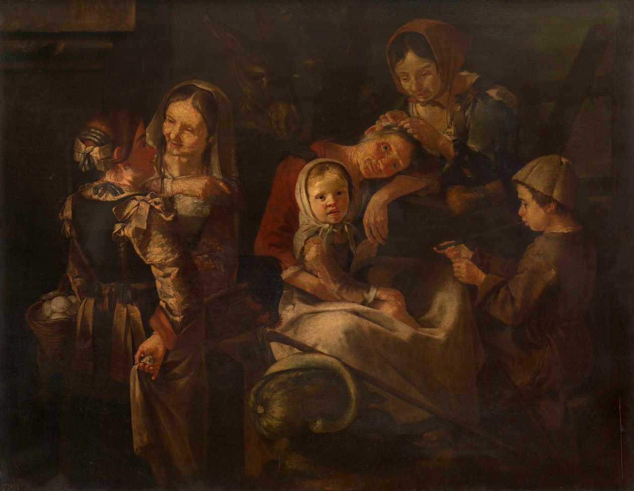 Bønder, kvinder og børn af Giacomo Francesco Cipper