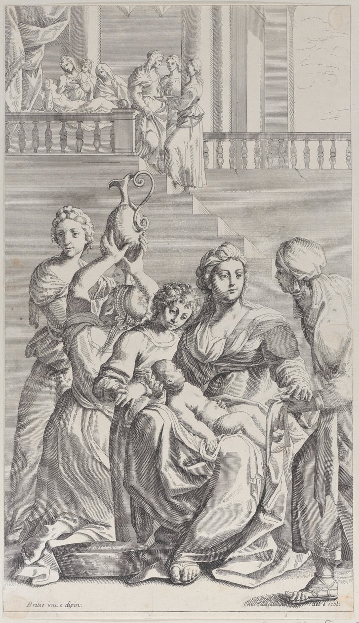 Sankt Benedikts fødsel, 1687-1717. af Giacomo Maria Giovannini