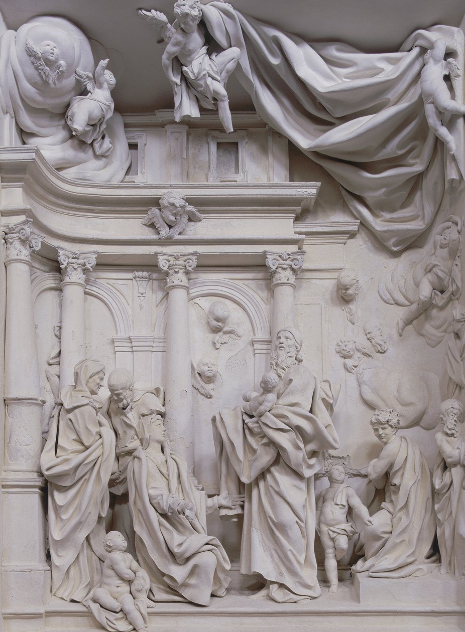 Præsentation ved templet (gips) af Giacomo Serpotta