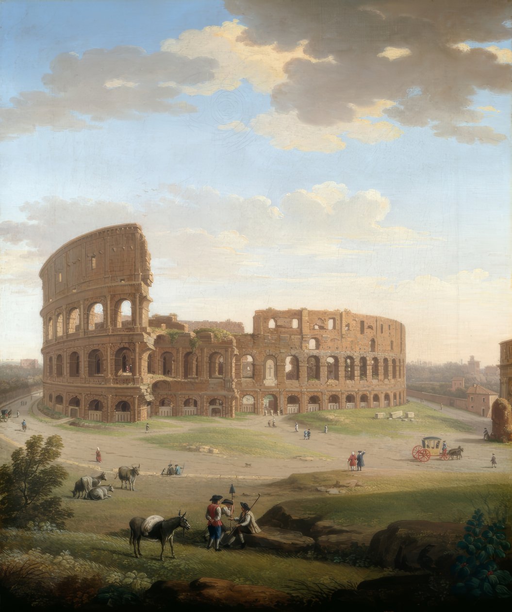 Rom, udsigt over Colosseum af Giacomo van Lint