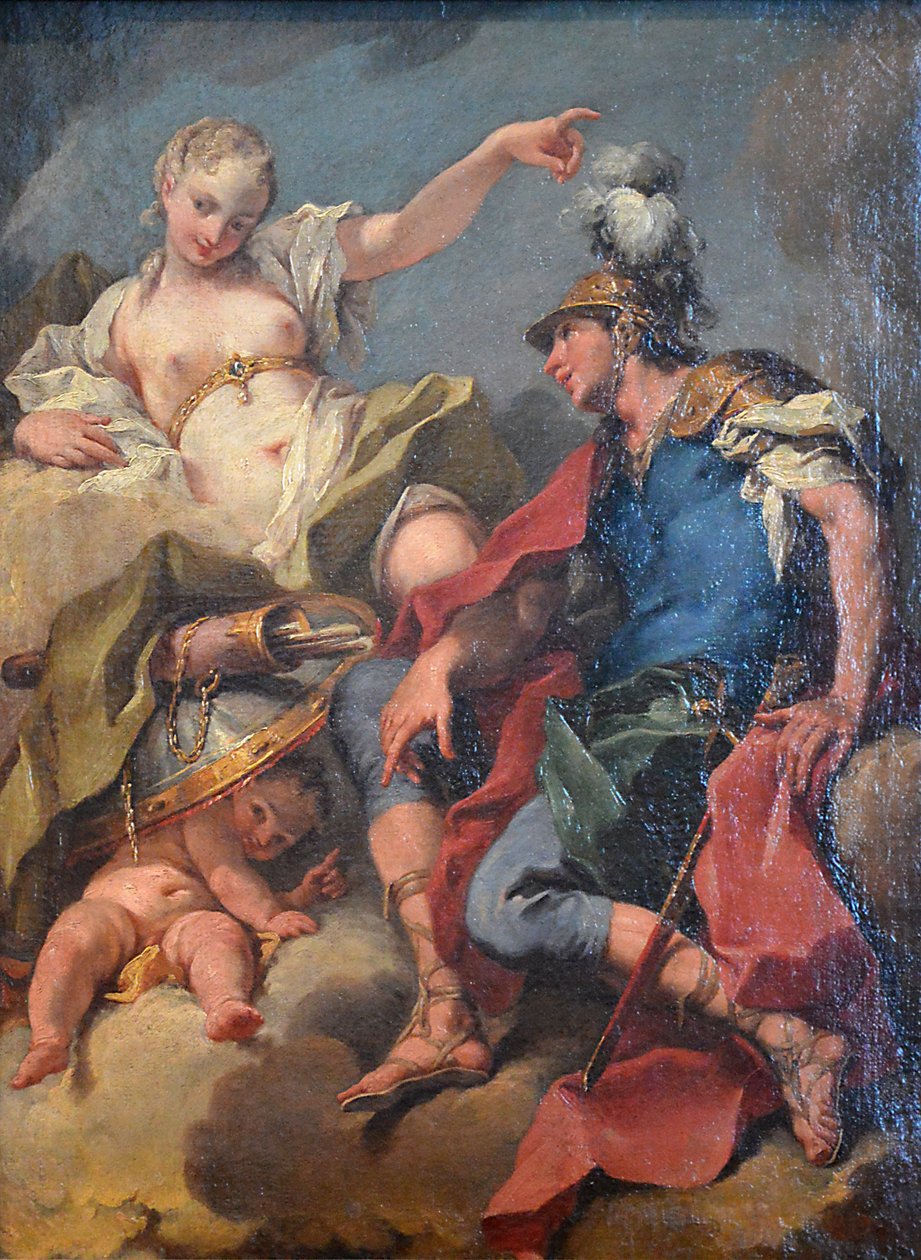 Mars og Venus af Giambattista Pittoni
