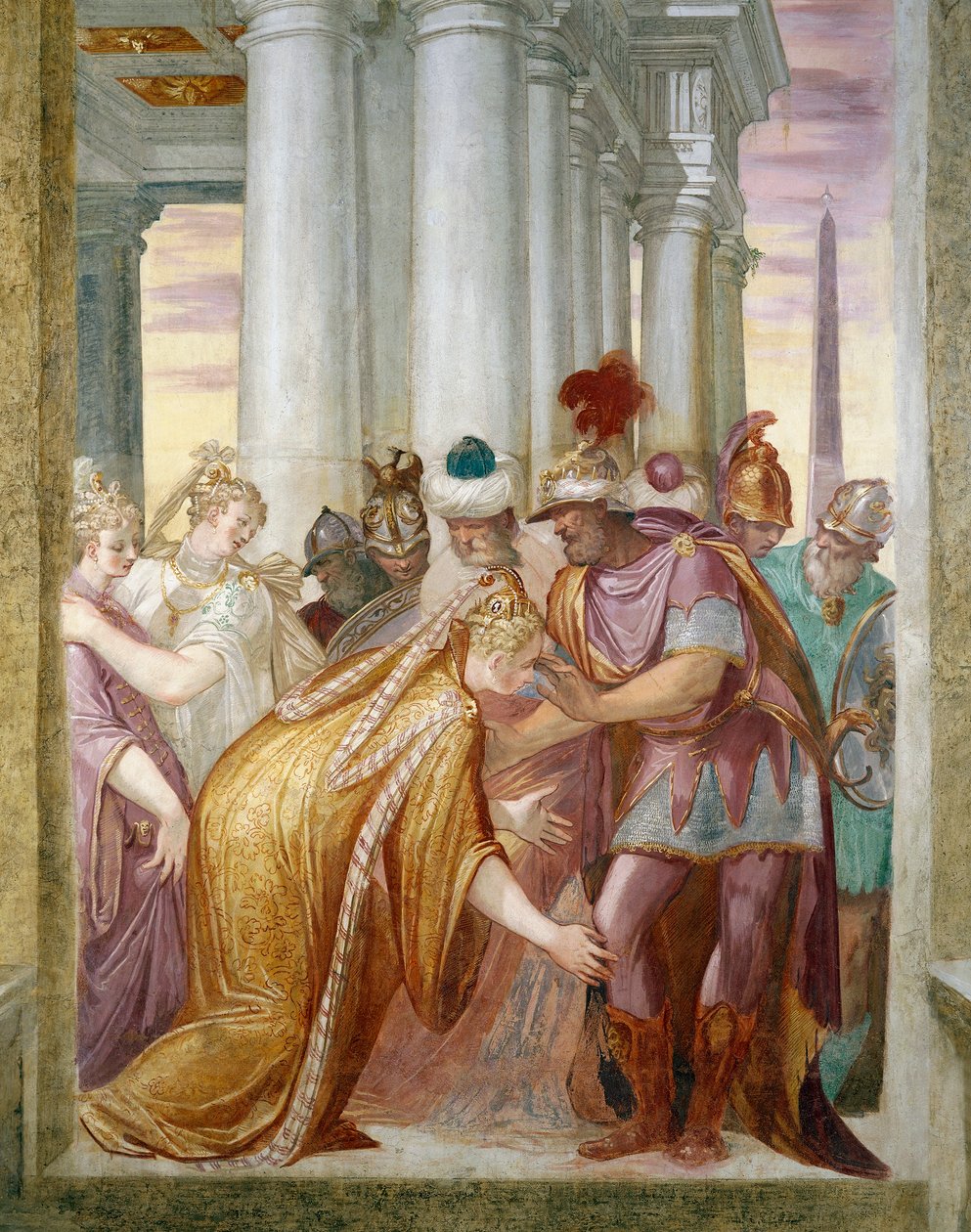 Sophonisba bønfalder Masinissa af Giambattista Zelotti