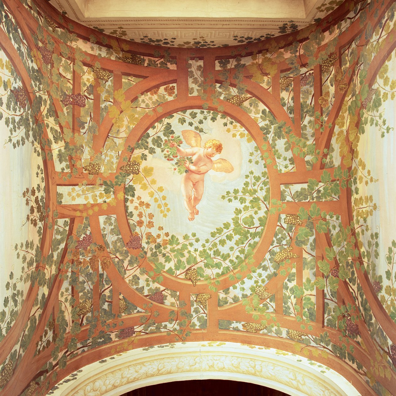 Pergola i trompe loeil af Giambattista 1526 78 Zelotti