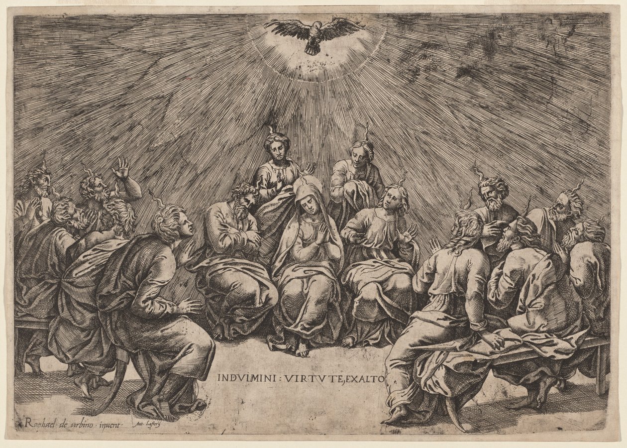 pinse af Gian Jacopo Caraglio, after Raphael