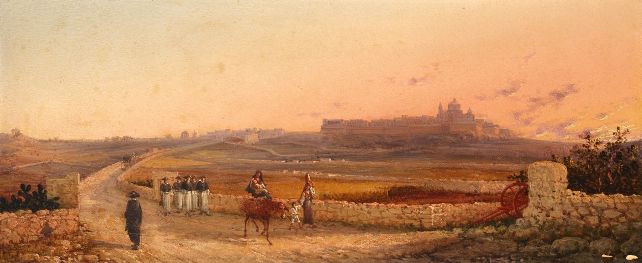 Mdina, Malta, 1888 af Giancinto Gianni