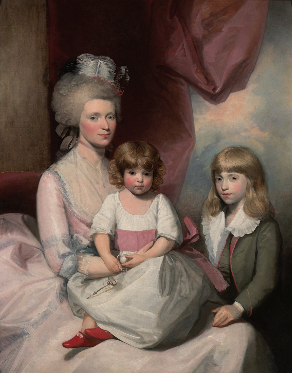 Portræt af en familie af Gilbert Stuart