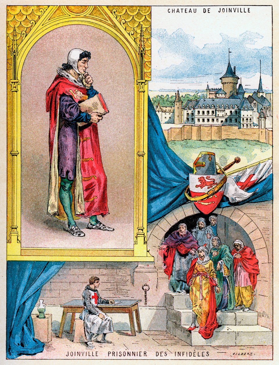 Jean de Joinville, kronikør af middelalderens Frankrig, 1898 af Gilbert