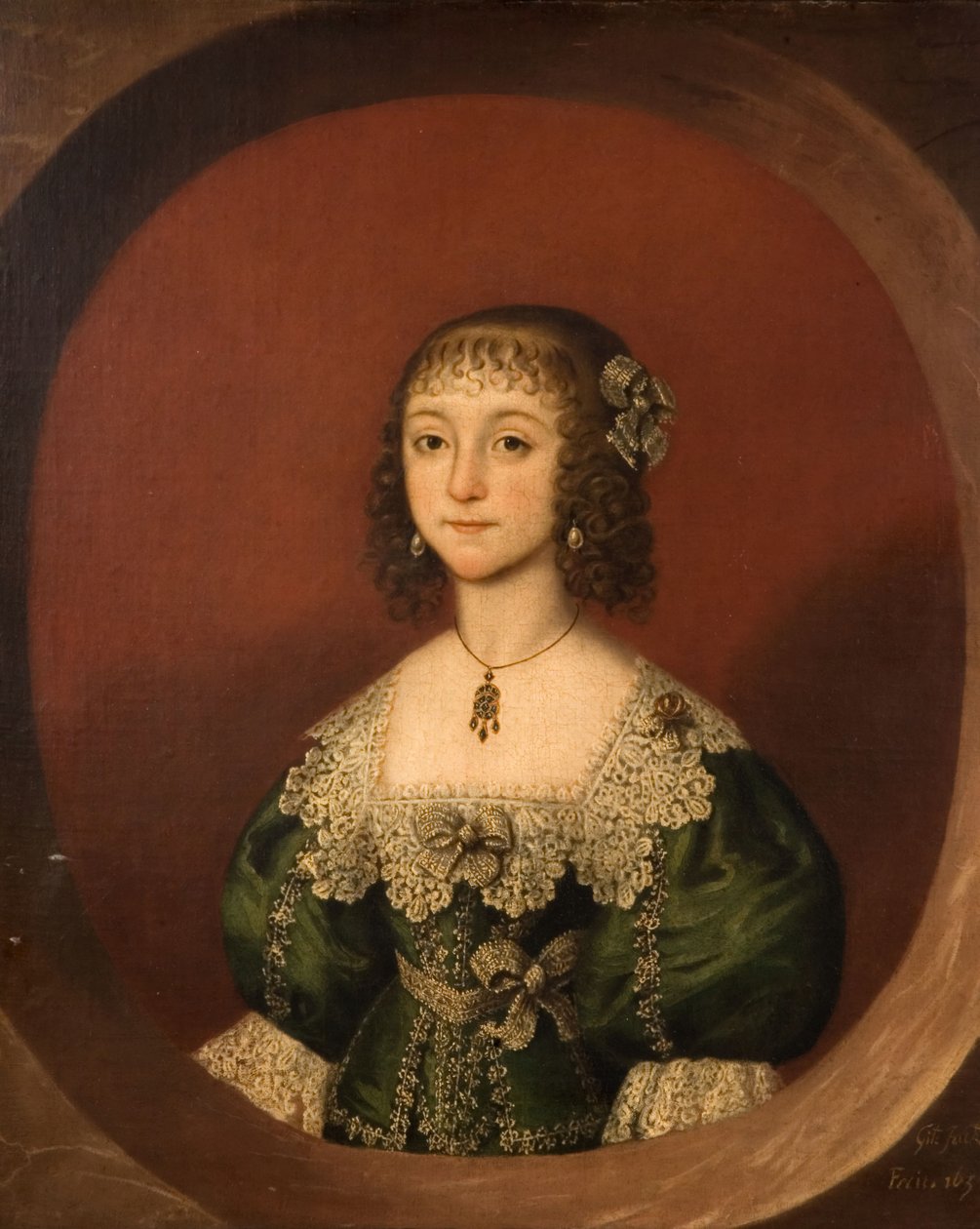 Portræt af en pige, 1638. af Gilbert Jackson