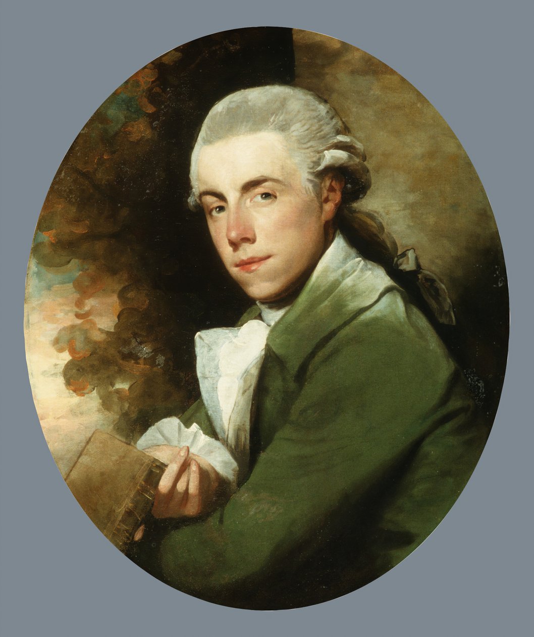 Mand i grøn frakke, ca. 1779-85. af Gilbert Stuart