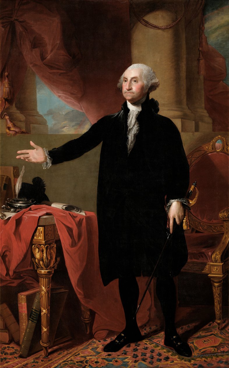 Portræt af George Washington af Gilbert Stuart