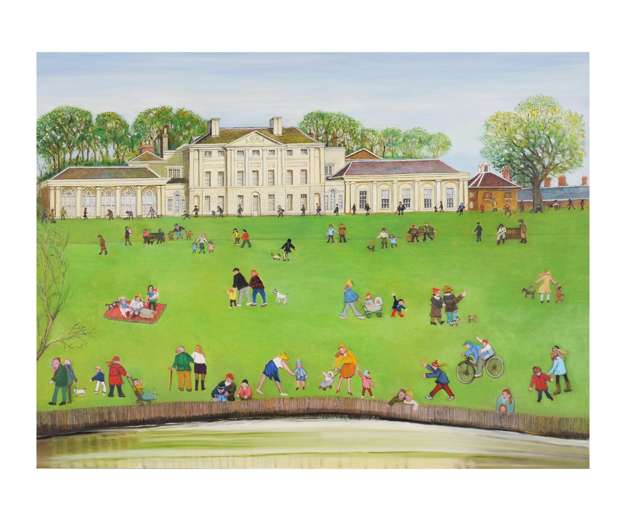 Kenwood, Hampstead, 2011 (olie på lærred) af Gillian Lawson
