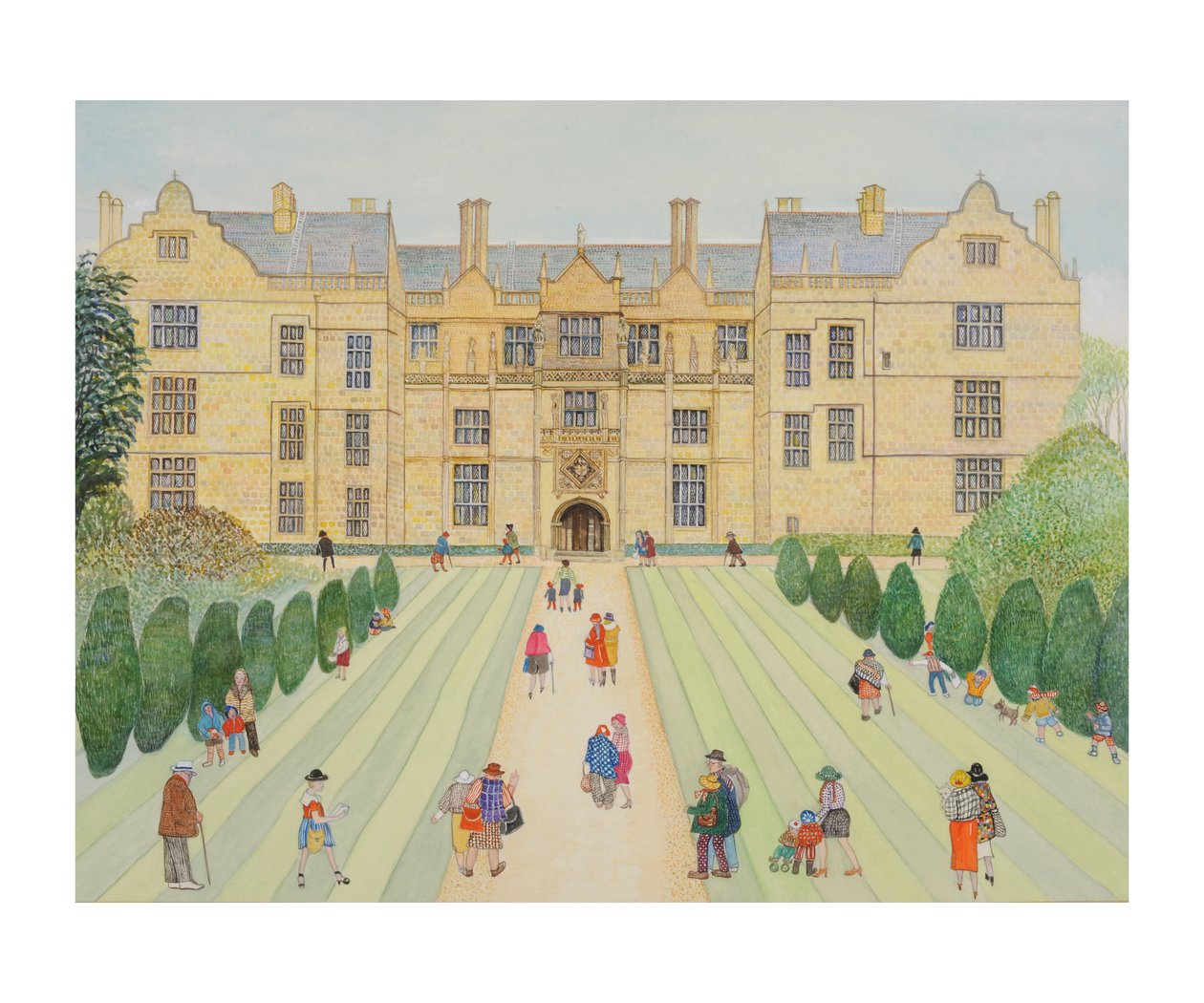 Montacute House (wc på papir) af Gillian Lawson