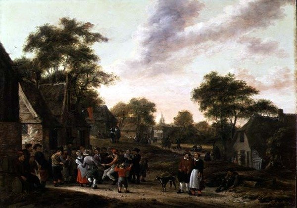 Bønder ved en Dans af Gillis Rombouts