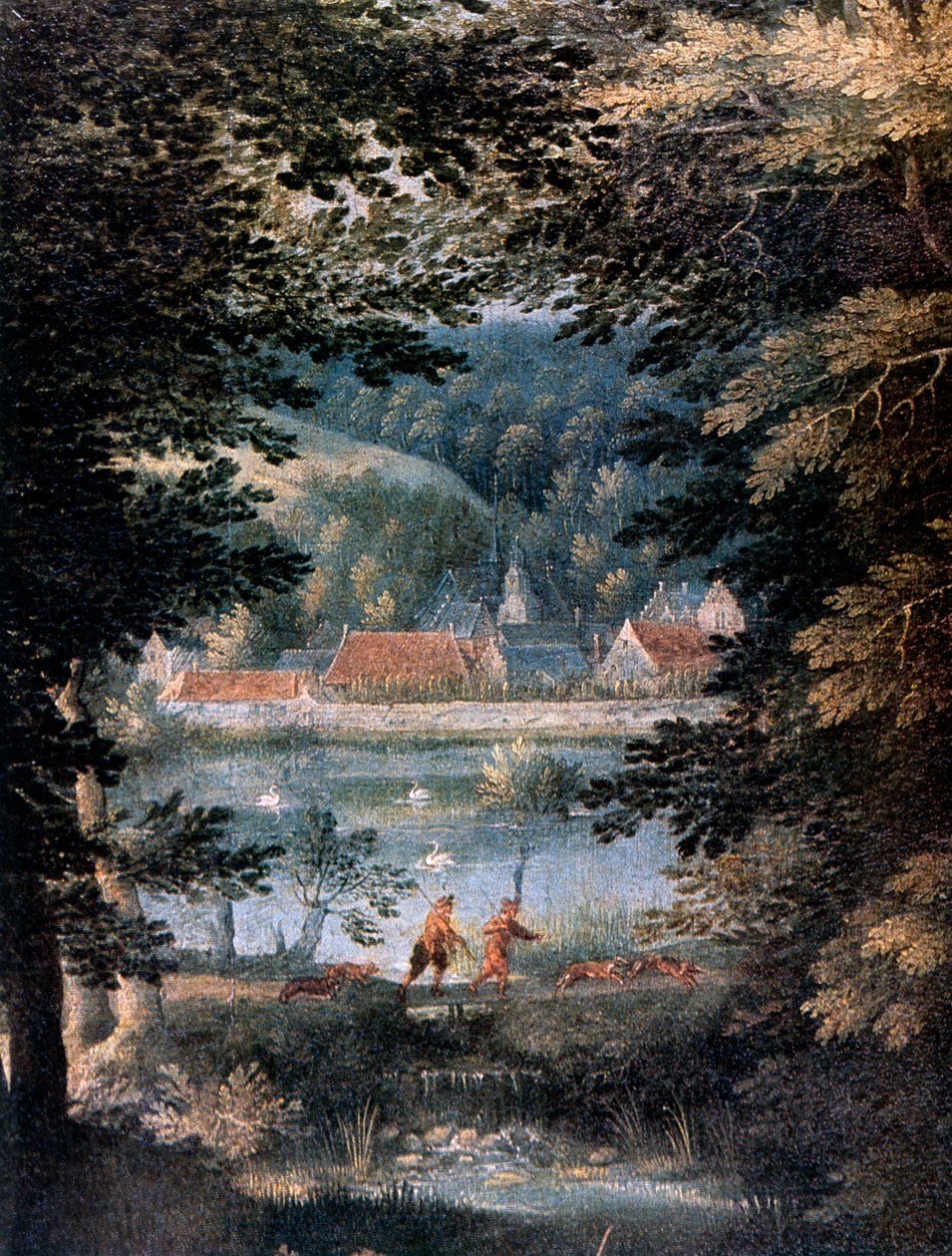 Landskab, 1500-tallet. af Gillis van Coninxloo