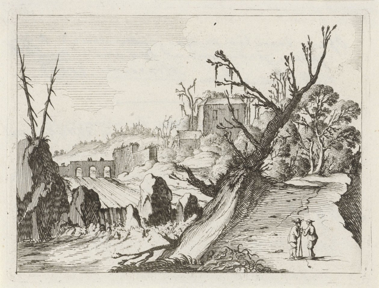 Vandfald Syv landskaber (serietitel) af Gillis van Scheyndel (I)