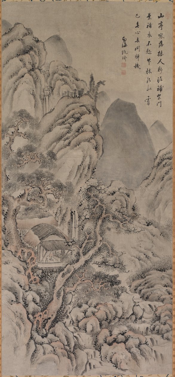 Landskab, 1700-tallet. af Gion Nankai