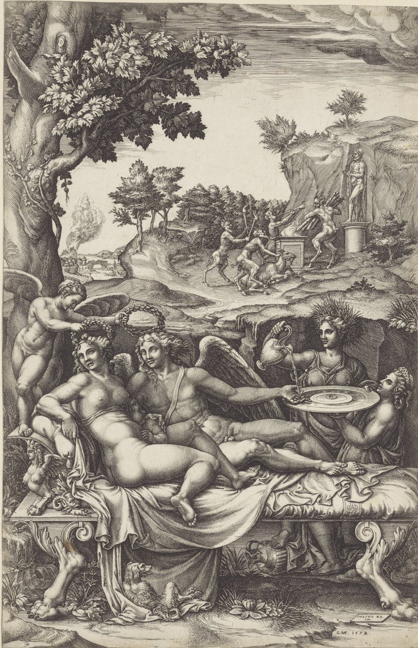 Amor og Psyche af Giorgio Ghisi