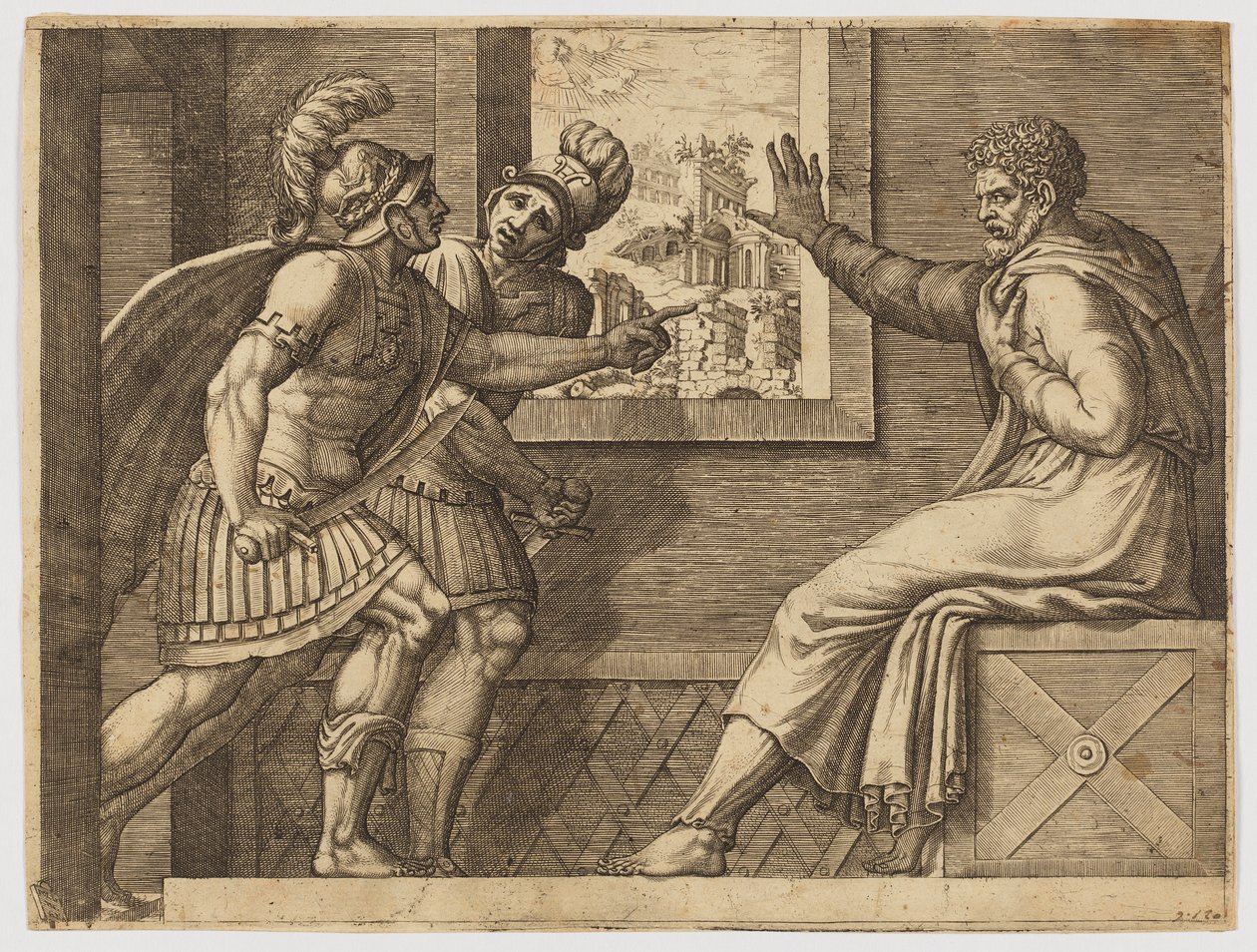 Caius Marius i fængslet af Giorgio Ghisi