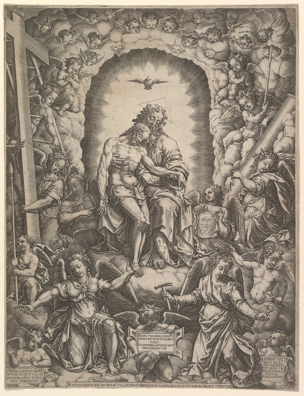 Treenigheden, 1576. af Giorgio Ghisi