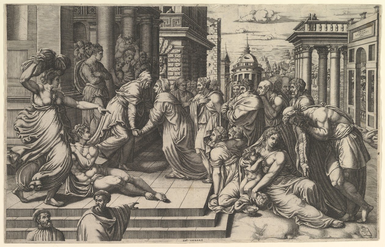 Visitationen, 1540-50. af Giorgio Ghisi