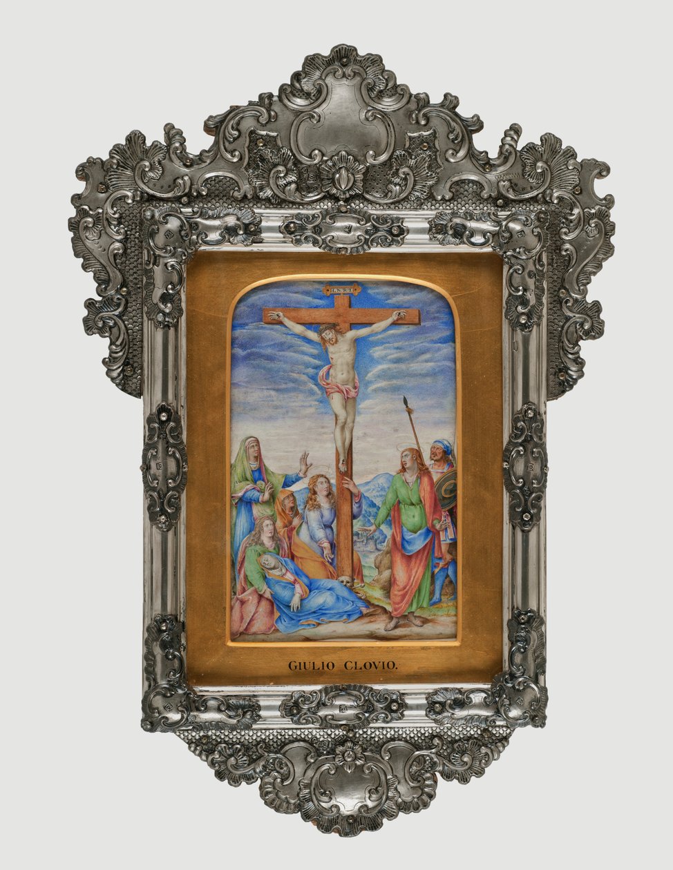 Korsfæstelse, ca. 1572 (tempera på pergament) af Giorgio Giulio Clovio