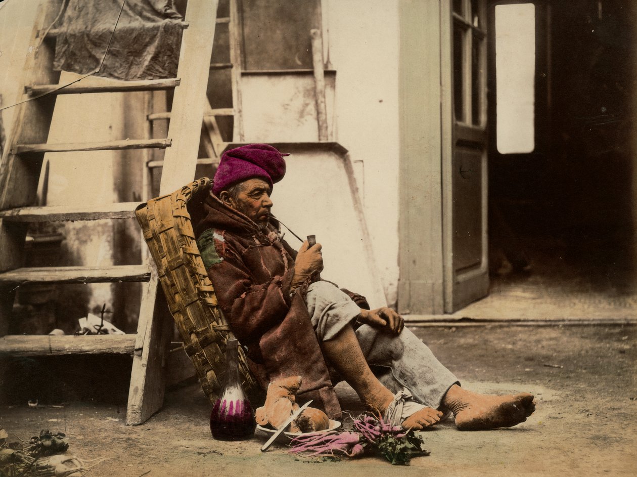 Salg af radiser (radise) i Napoli af Giorgio Sommer
