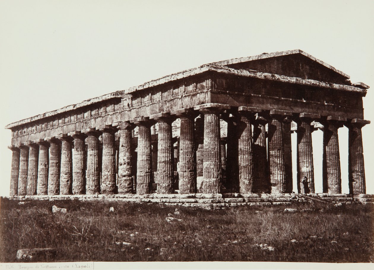 Neptuns tempel i Paestum af Giorgio Sommer