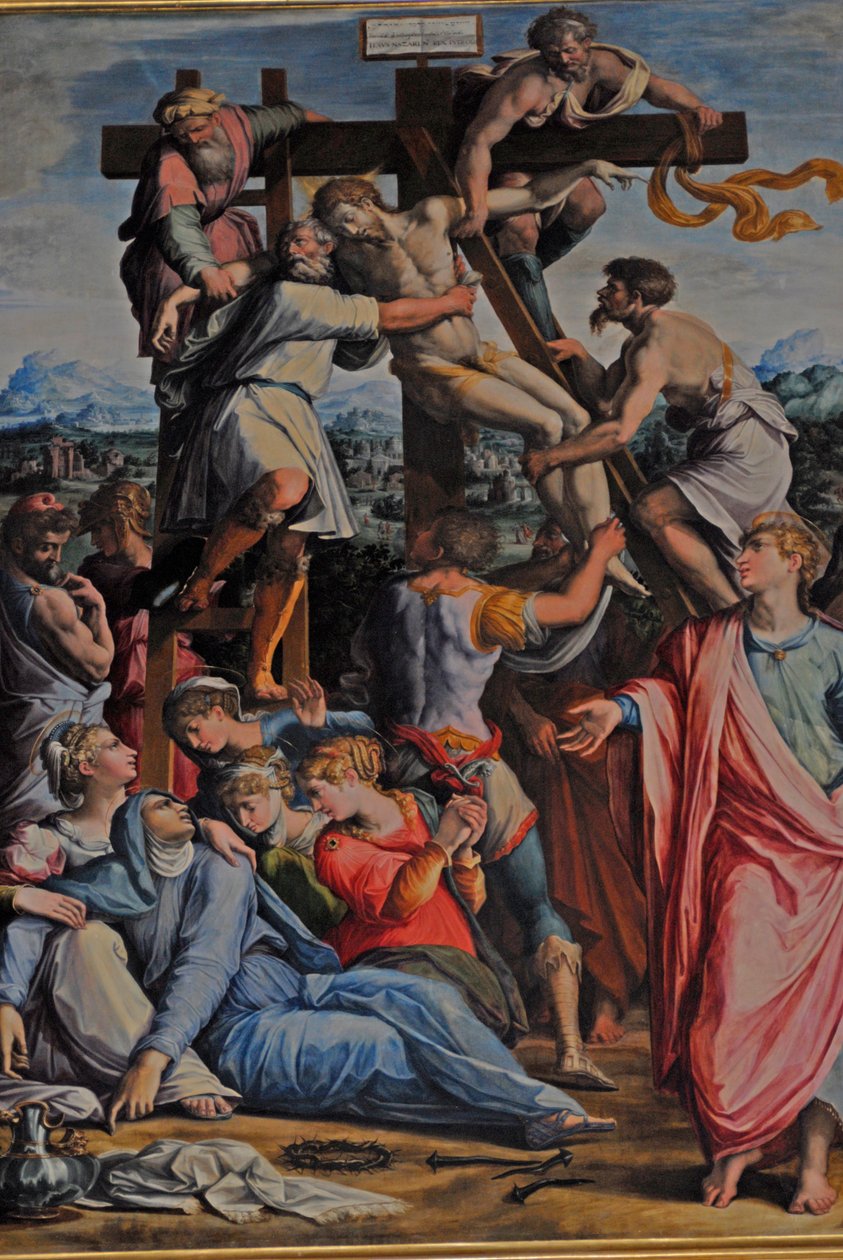 Jesus blev afsat fra korset af Giorgio Vasari