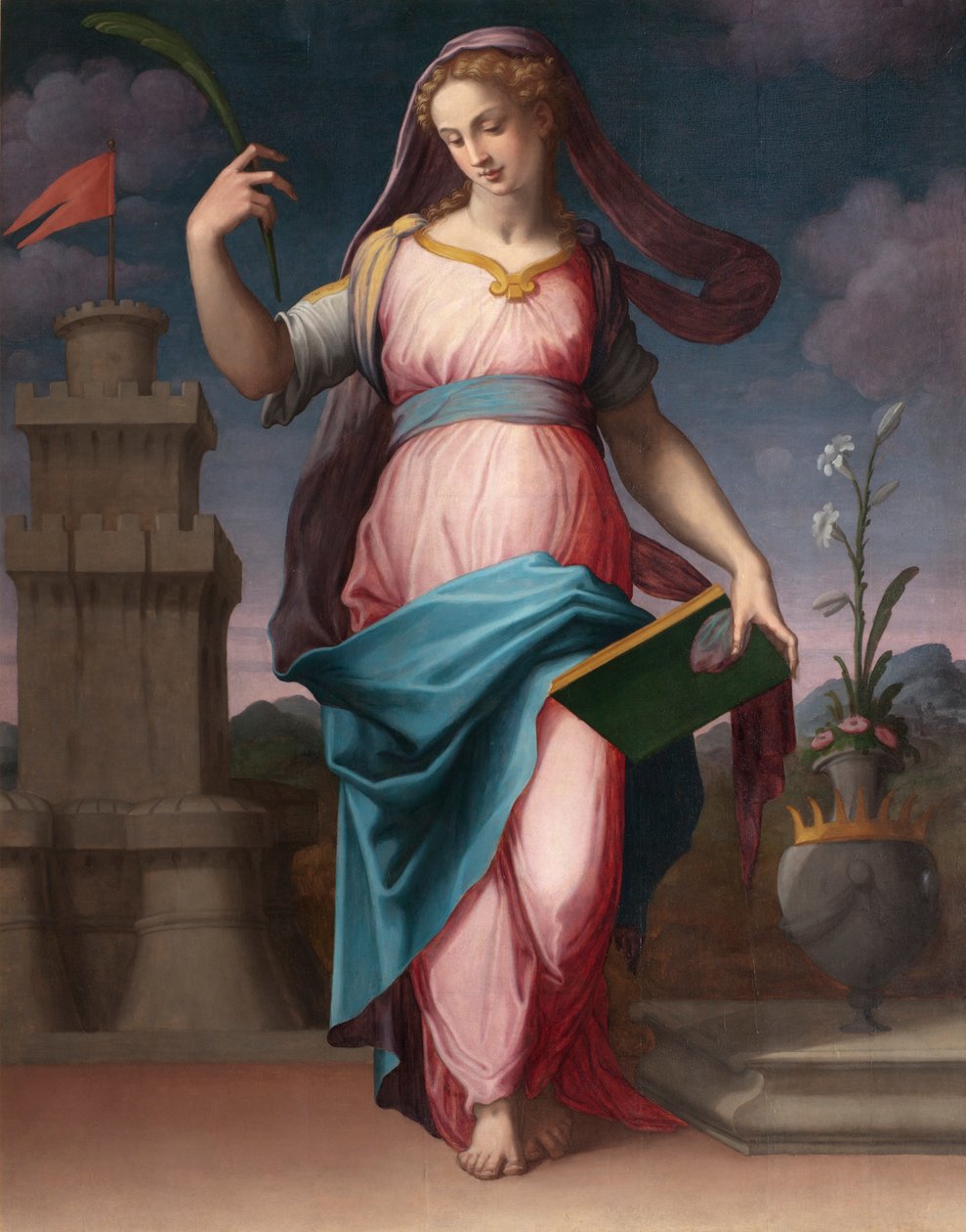 Sankt Barbara af Giorgio Vasari