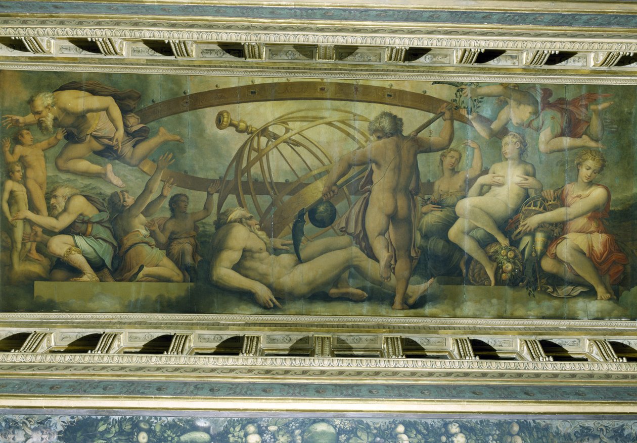Saturns lemlæstelse af Uranus af Giorgio Vasari