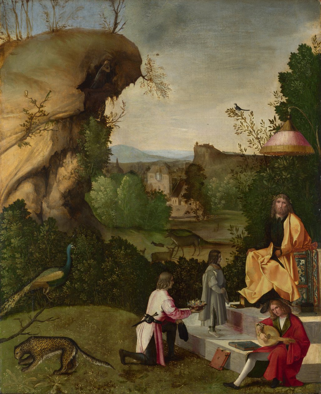 Hyldest til en digter, begyndelsen af det 16. århundrede. af Giorgione,