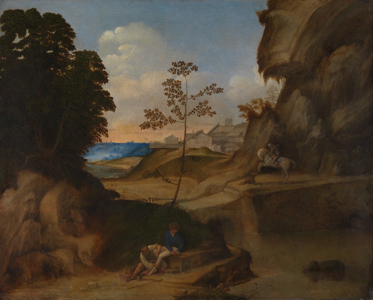 Italiensk: Il Tramonto (Solnedgangen) af Giorgione