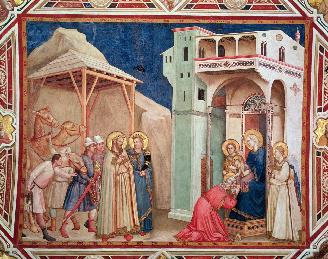 Magiernes tilbedelse, c.1320 af Giotto di Bondone