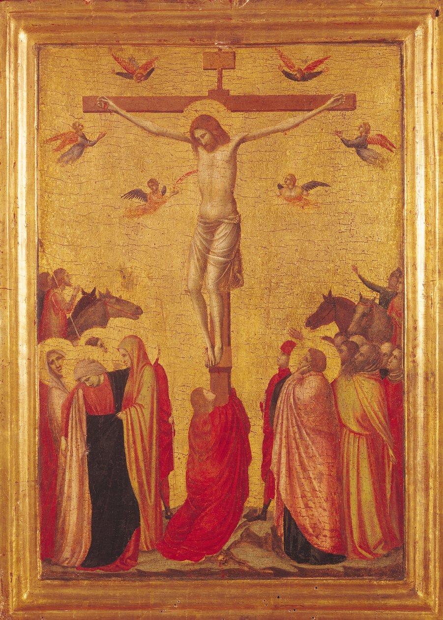Korsfæstelsen (tempera på panel) af Giotto di Bondone