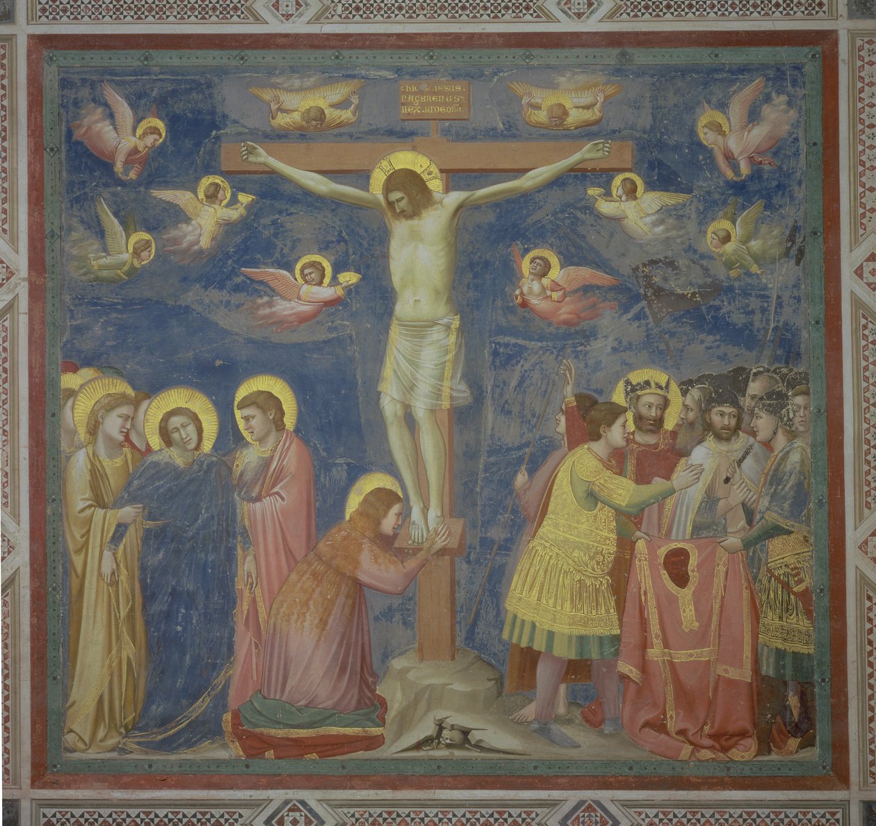 The Crucifixion, ca. 1305 (se også detaljer) af Giotto di Bondone