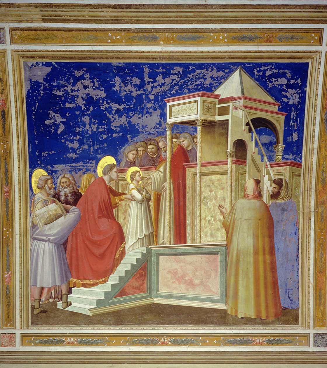 Præsentationen af jomfruen ved templet, ca. 1305 af Giotto di Bondone