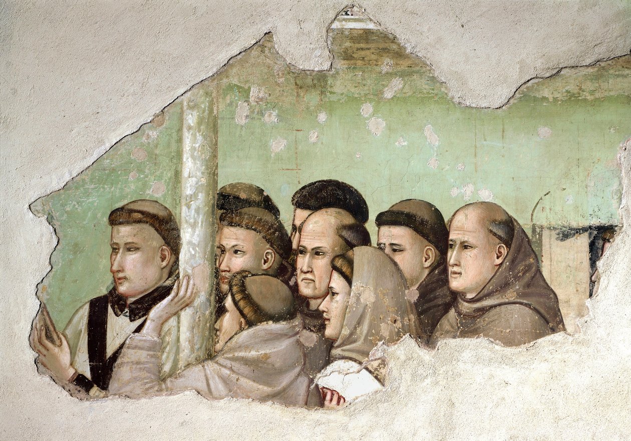 Broder Augustins død af Giotto (c.1266 1337)