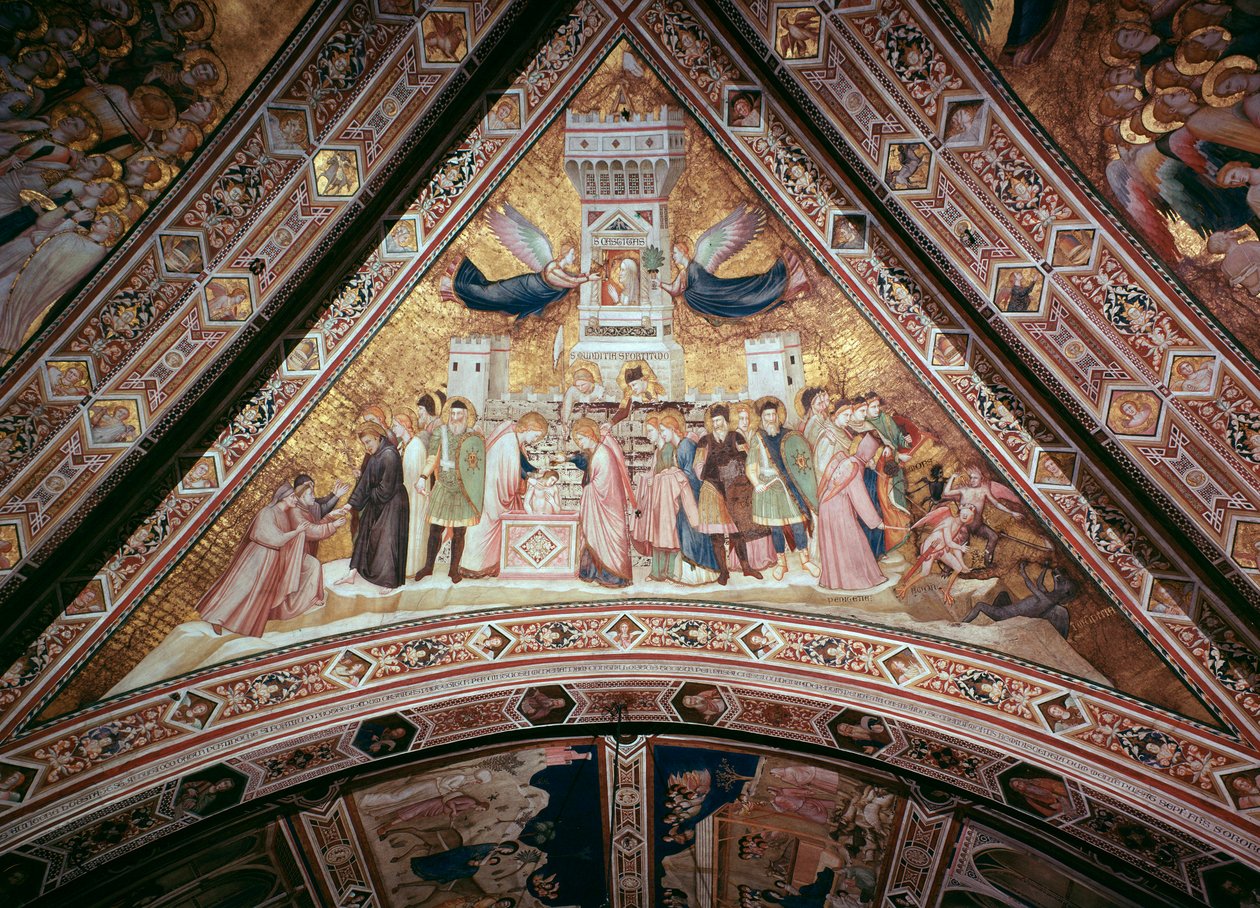 Allegori om kyskheden (Fresco af Giotto (c.1266 1337)
