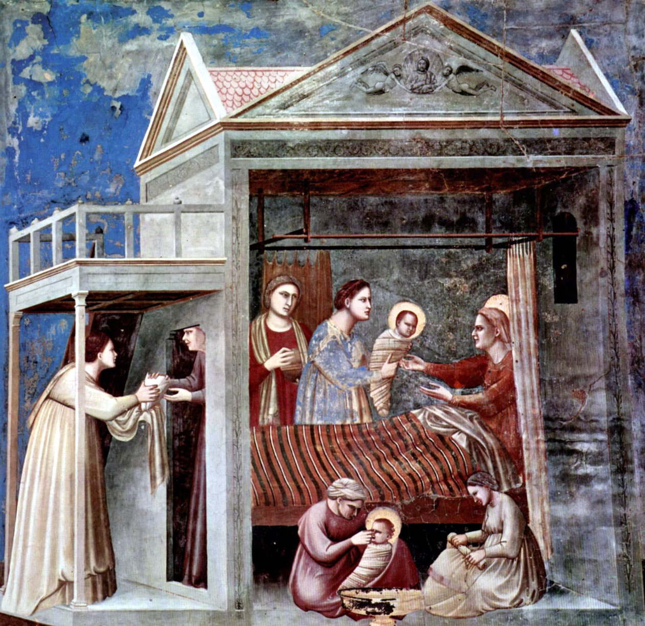 Jomfruens fødsel af Giotto