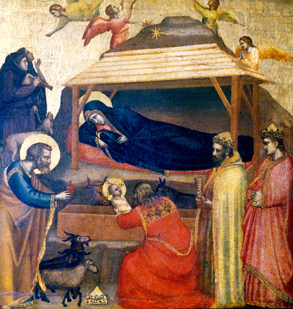 Helligtrekonger, c1230. af Giotto di Bondone