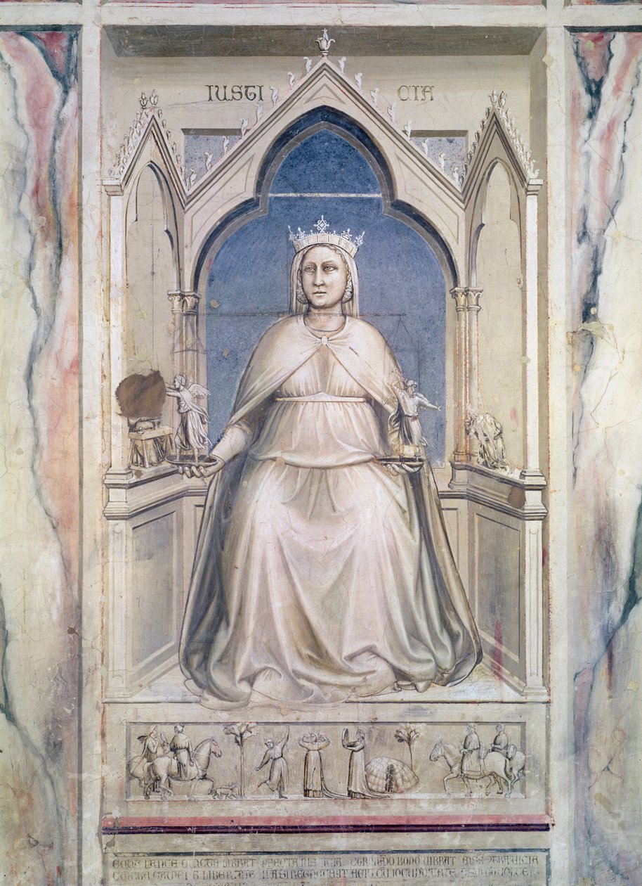 Allegori om retfærdighed, ca. 1305 (fresko) af Giotto di Bondone