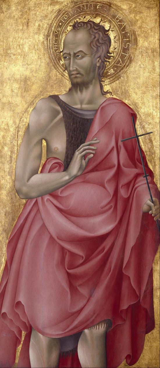 Sankt Johannes Døberen af Giovanni di Paolo