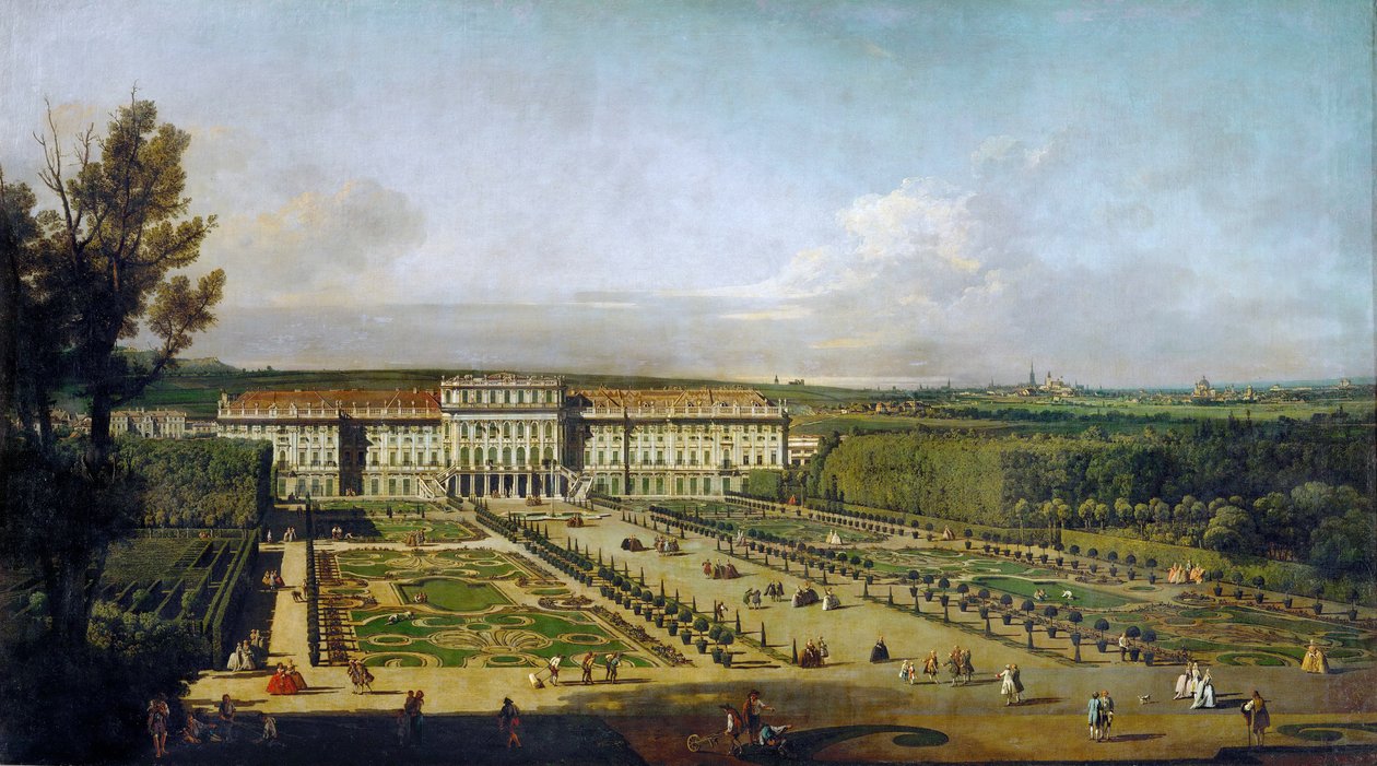 Kejserligt fornøjelsespalads Schönbrunn, havefacade af Giovanni Antonio Canal