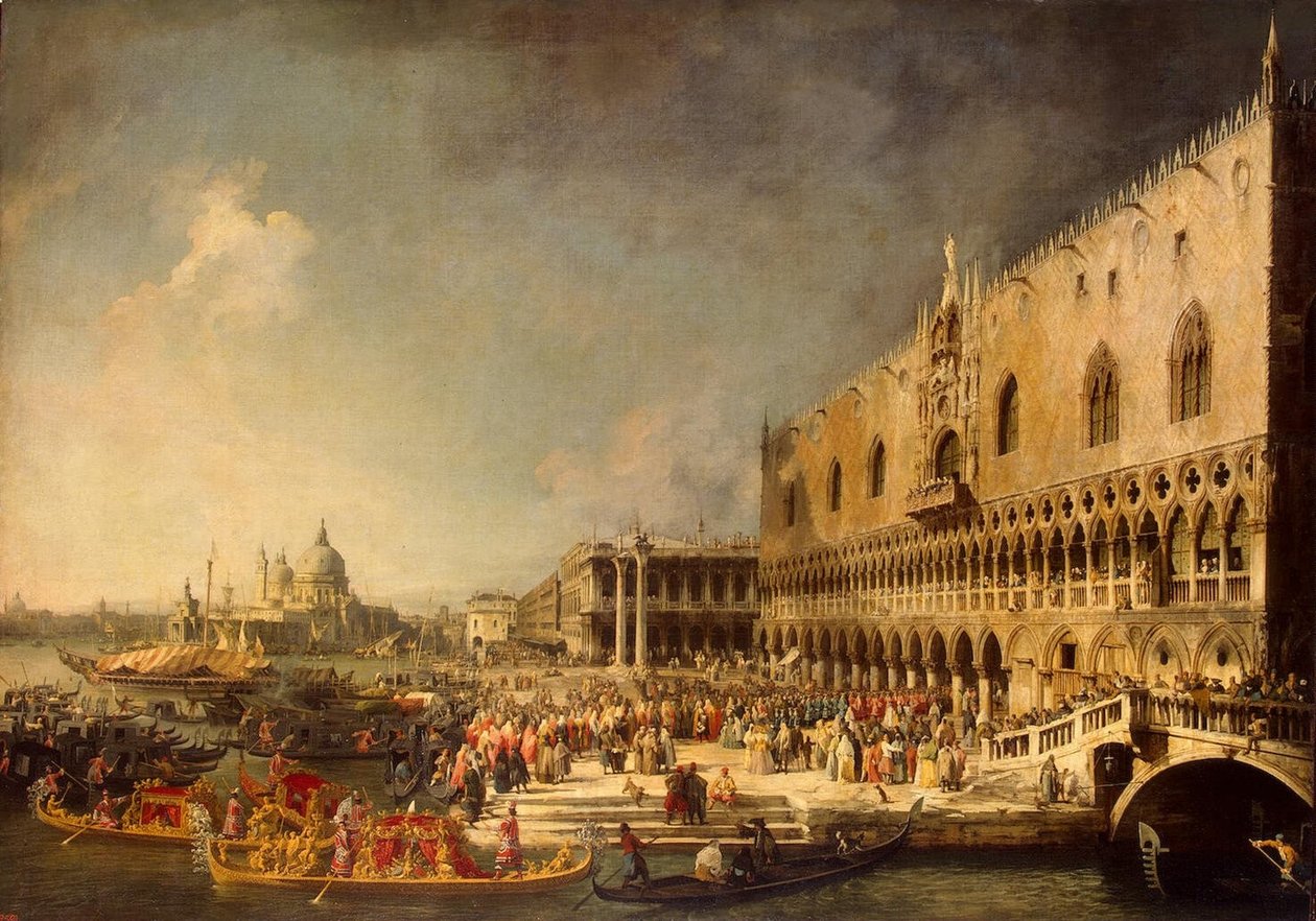 Modtagelsen af den franske ambassadør (Hermitage) af Giovanni Antonio Canal