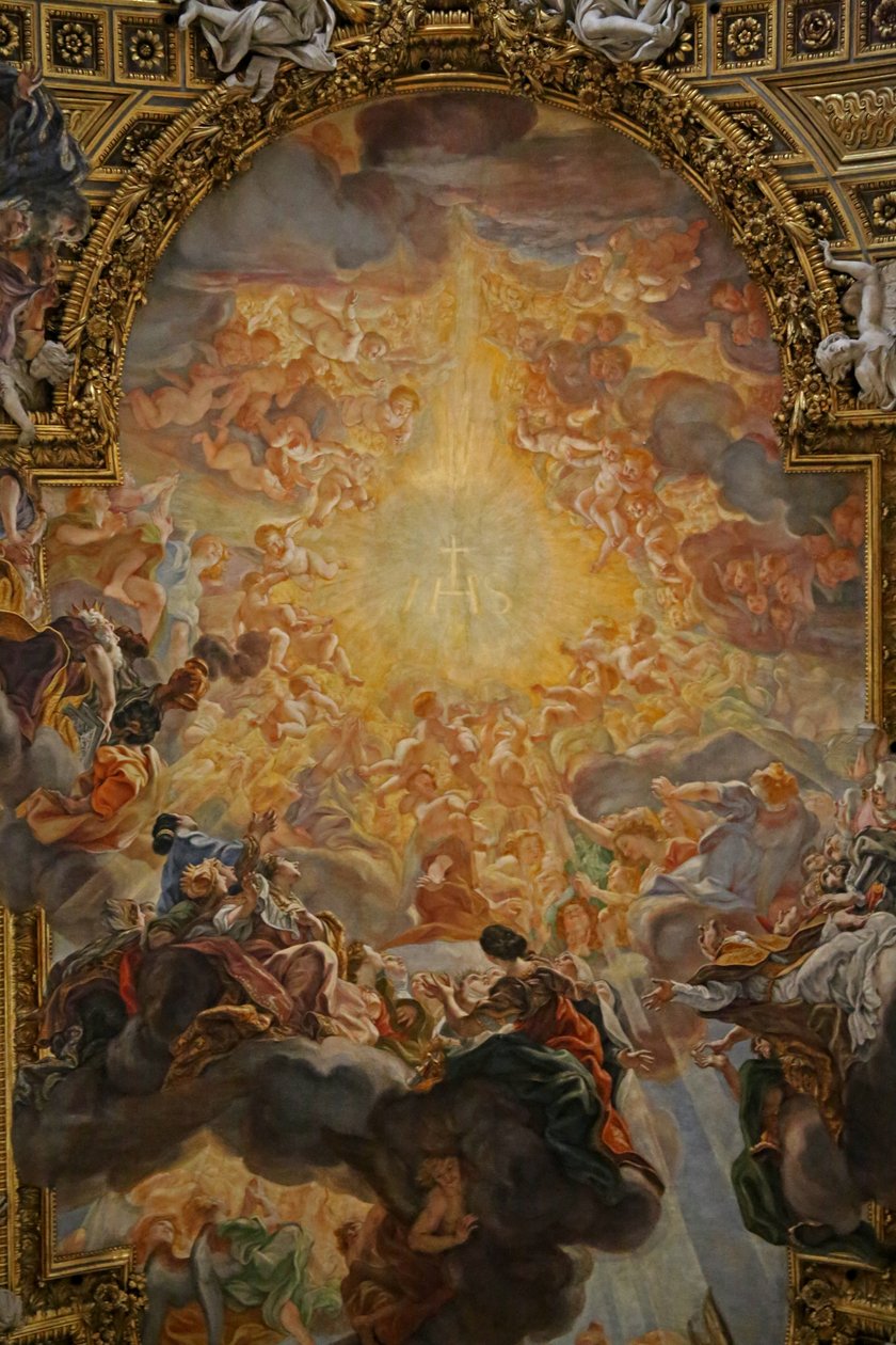 Triumf i Jesu navn af Giovanni Battista Gaulli