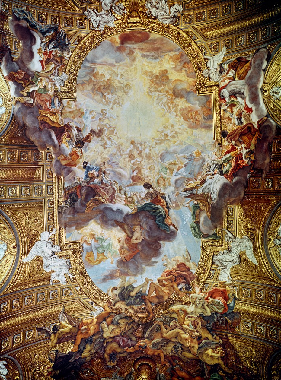 Triumf i Jesu navn af Giovanni Battista Gaulli