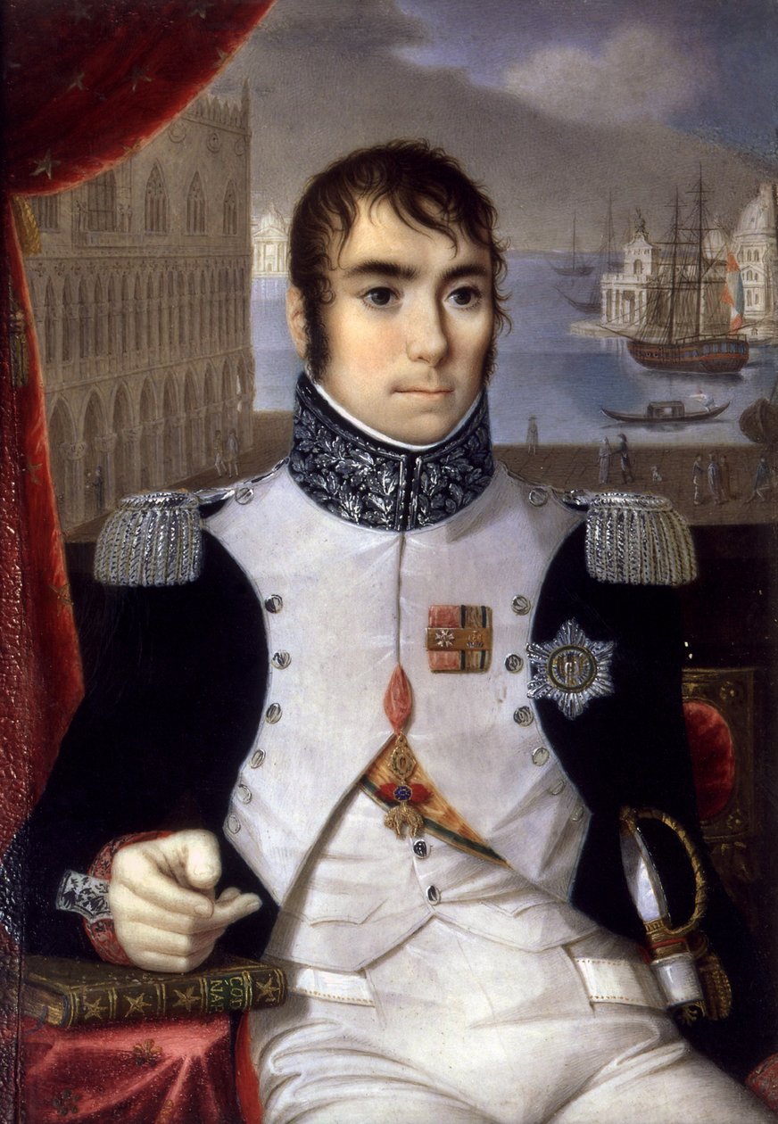 Portræt af Eugene de Beauharnais (1781-1824) Italiens vicekonge i 1805 af Giovanni Battista Gigola