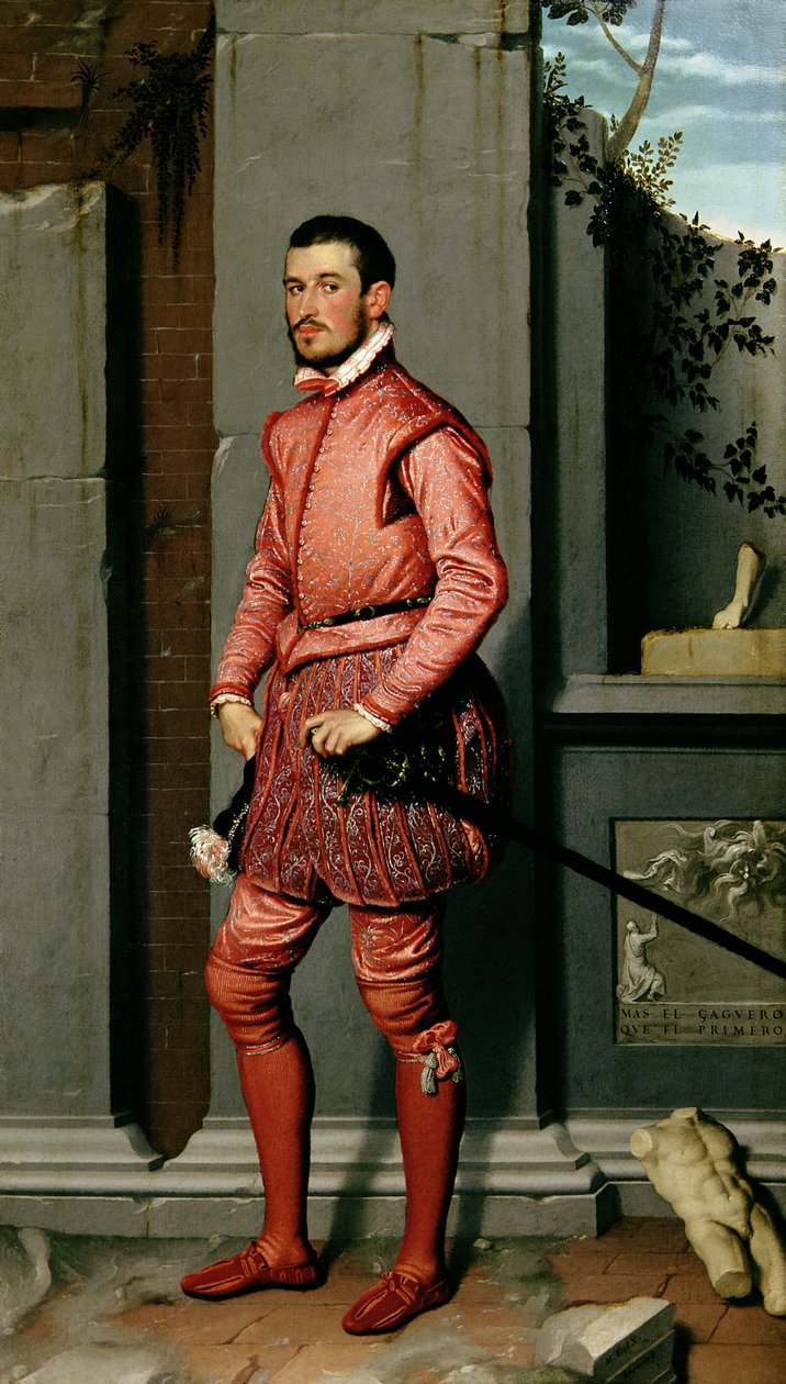 Portræt af Gian Gerolamo Grumelli, italiensk statsmand og adelig, 1560 af Giovanni Battista Moroni